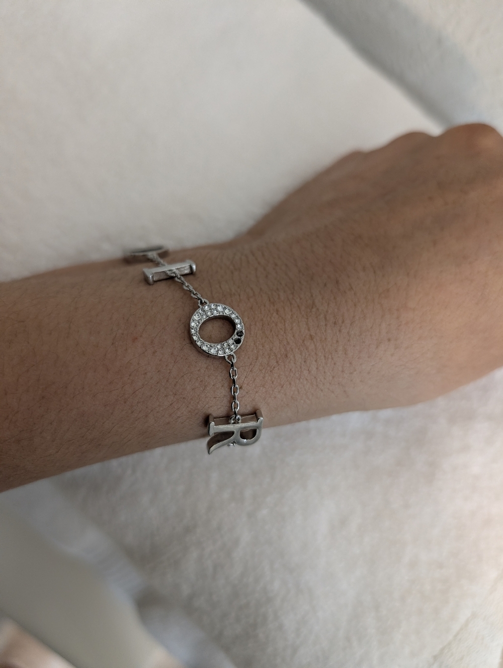 Dior  Silver Bracelet with Stones - Picture 4 of 5